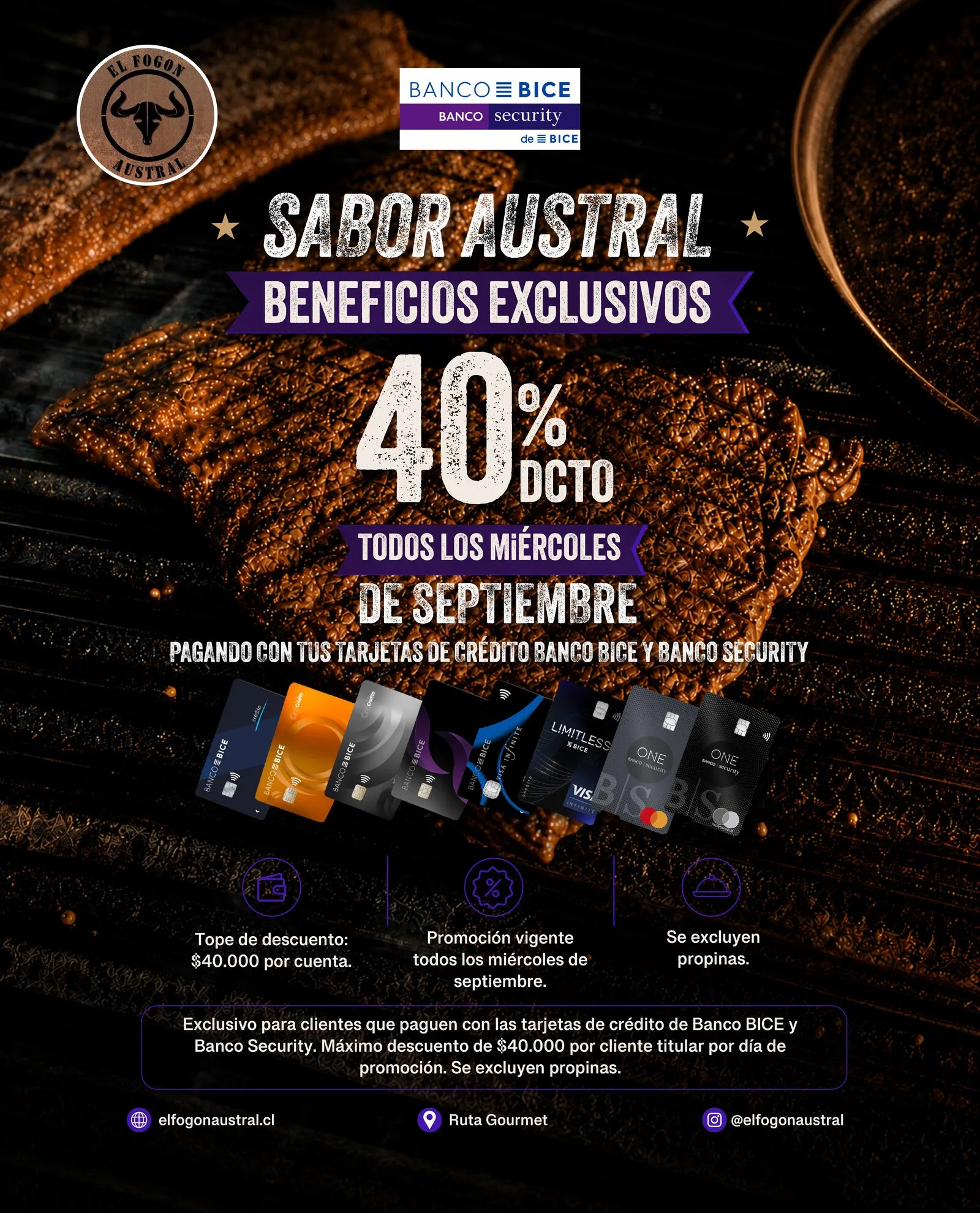 Campaña El Fogón Austral: sabor austral, beneficios exclusivos
